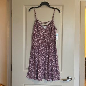 Purple Knit Back Detail Dress by Nine Britton - XL